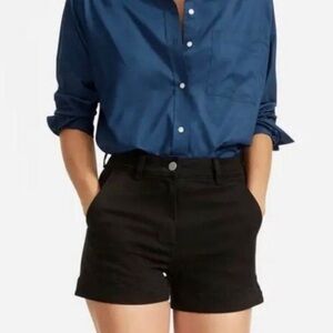 NWT Everlane Cotton Twill Short in Black Size 2